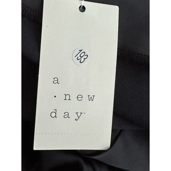 Women’s A NEW DAY Black Slip Dress 3XL, Silky Satin  V-Neck Adjustable Strap - Picture 4 of 9